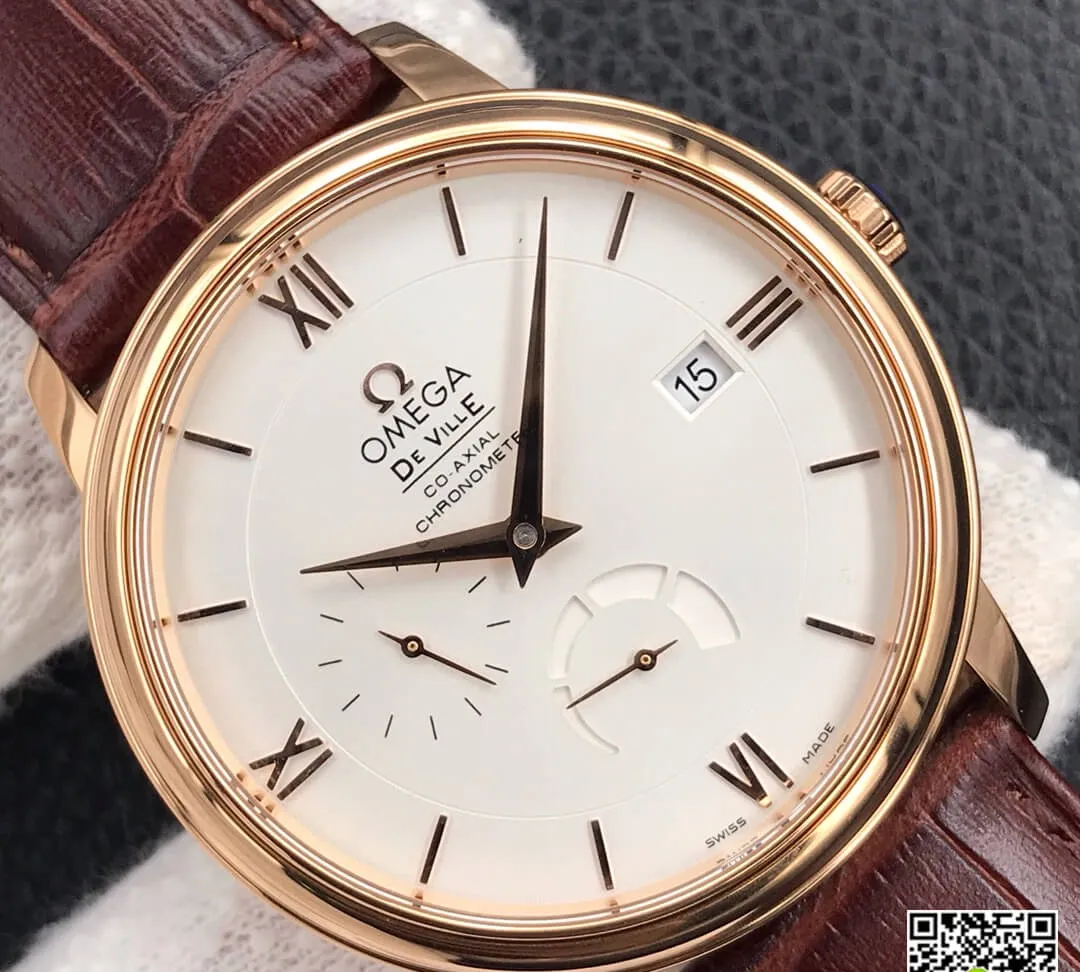 Omega De Ville 424.53.40.21.02.001 ZF Factory 1:1 Best Edition Replica Watch Brown Leather Strap